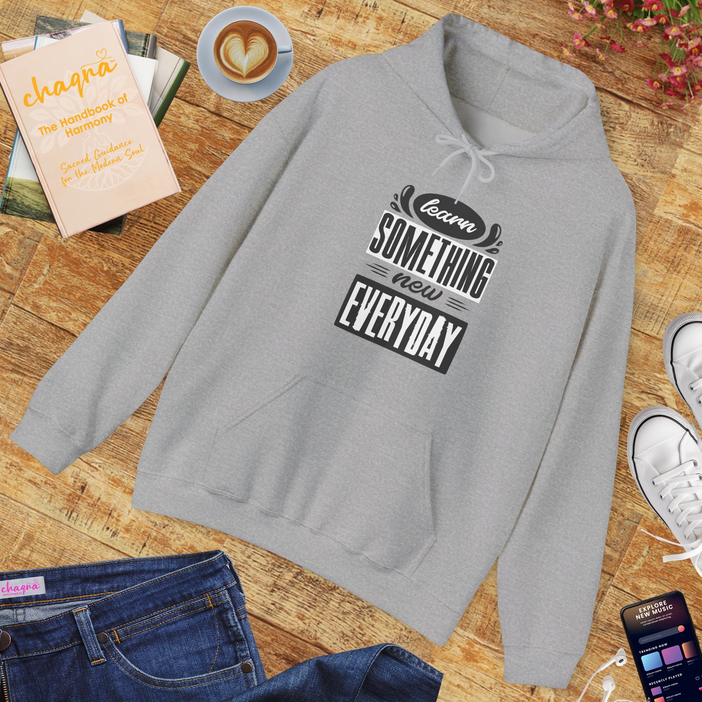 📚Learn Something New Every Day Hoodie – Spiritual Growth & Mindful Living Unisex Hoodie🌿