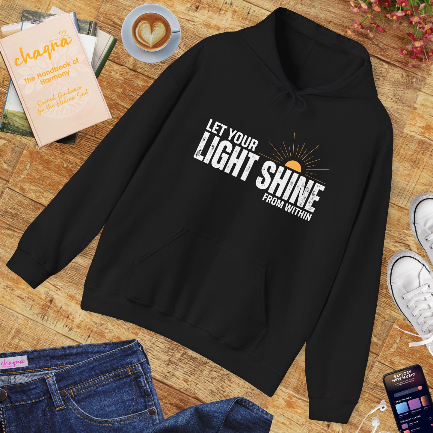 🌞Rise & Radiate Hoodie – Let Your Light Shine from Within✨🌅🕊️