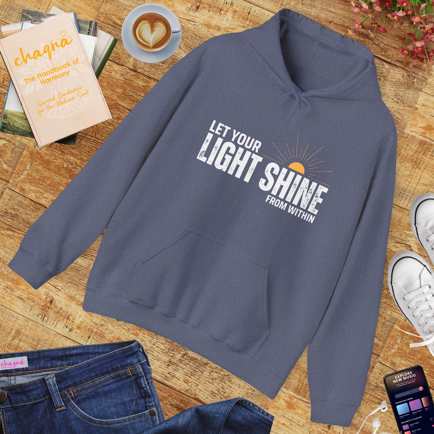 🌞Rise & Radiate Hoodie – Let Your Light Shine from Within✨🌅🕊️