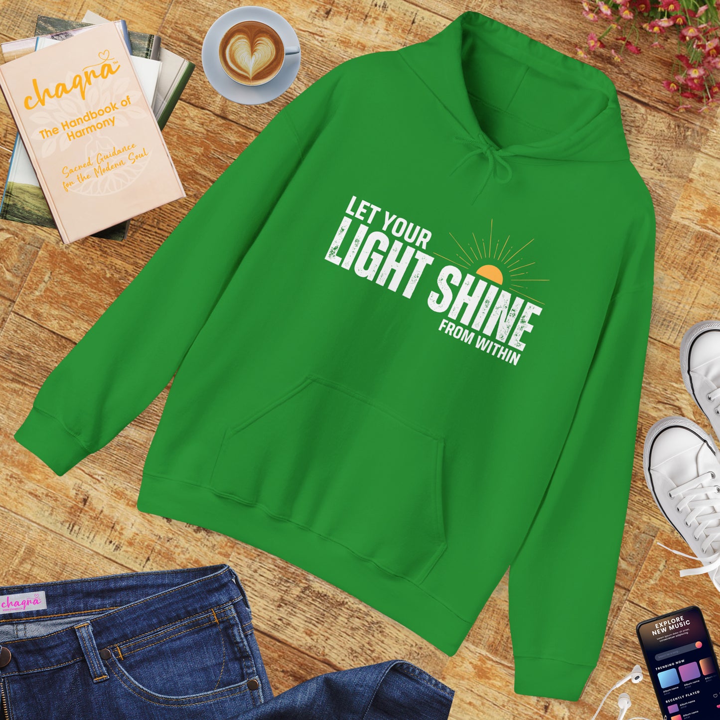 🌞Rise & Radiate Hoodie – Let Your Light Shine from Within✨🌅🕊️