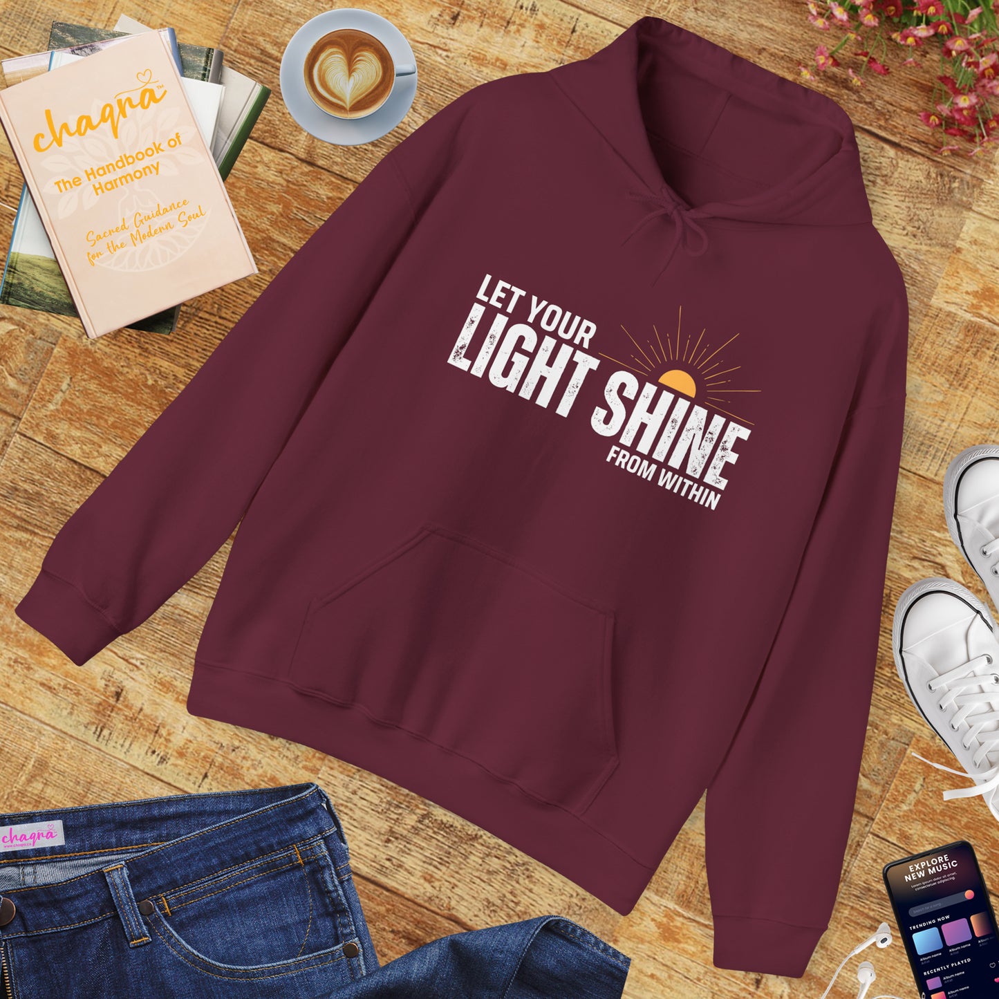 🌞Rise & Radiate Hoodie – Let Your Light Shine from Within✨🌅🕊️