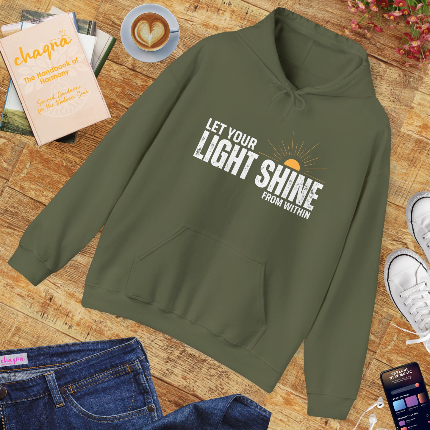 🌞Rise & Radiate Hoodie – Let Your Light Shine from Within✨🌅🕊️