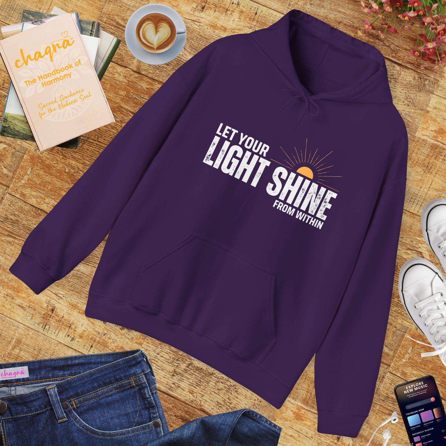 🌞Rise & Radiate Hoodie – Let Your Light Shine from Within✨🌅🕊️