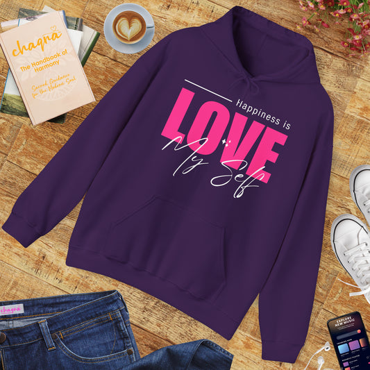 💛🌸Happiness Is Love Myself Hoodie - Wear Your Self-Love Out Loud