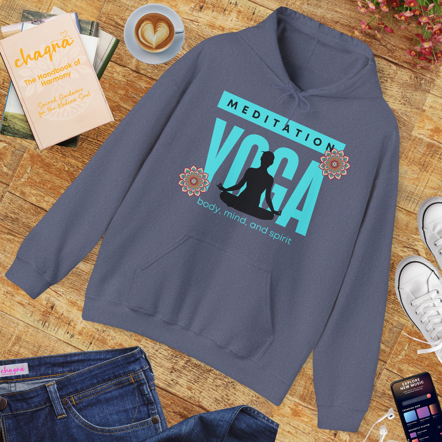 🧘‍♀️✨Mind • Body • Spirit Hoodie — Wear Your Practice, Live Your Peace🌿