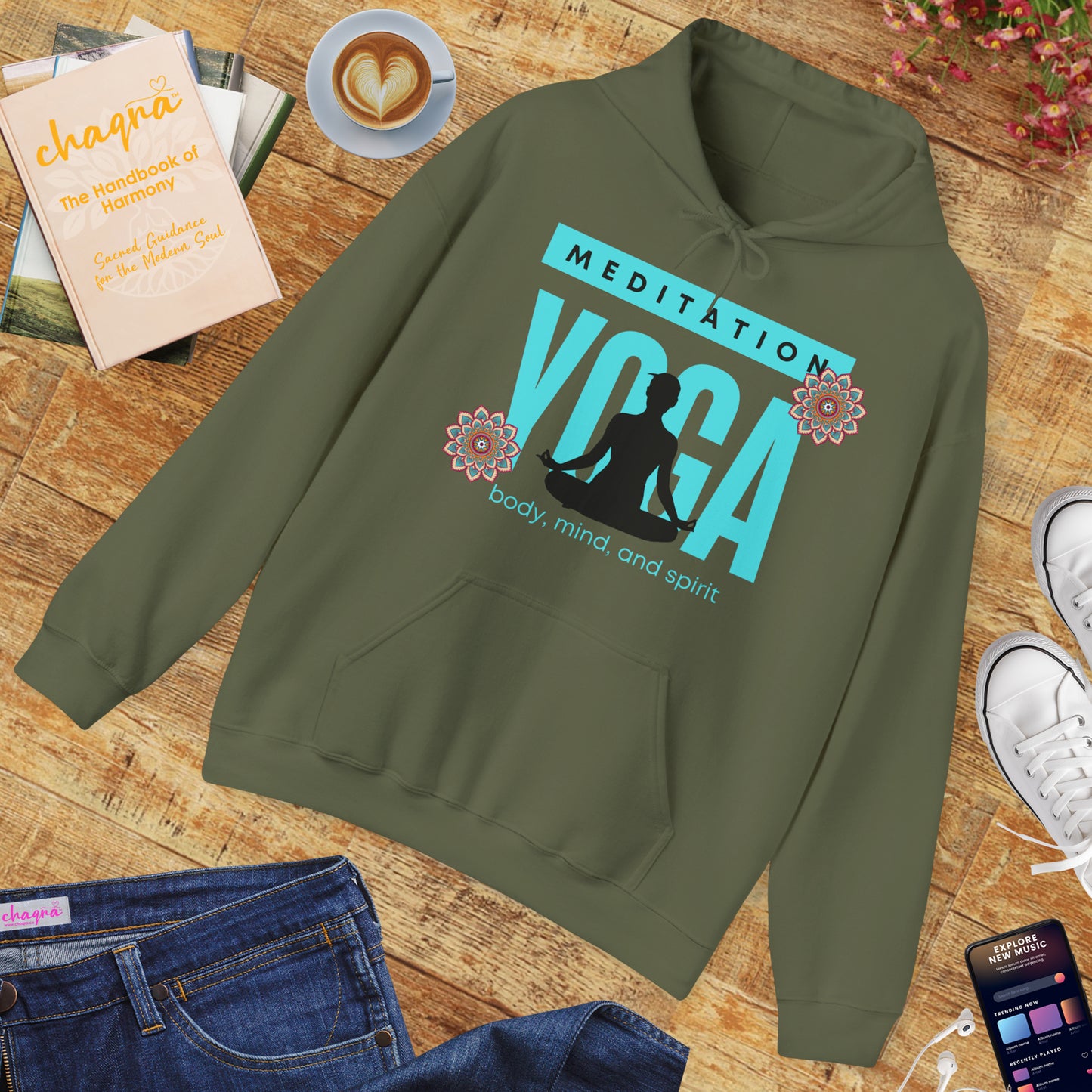 🧘‍♀️✨Mind • Body • Spirit Hoodie — Wear Your Practice, Live Your Peace🌿