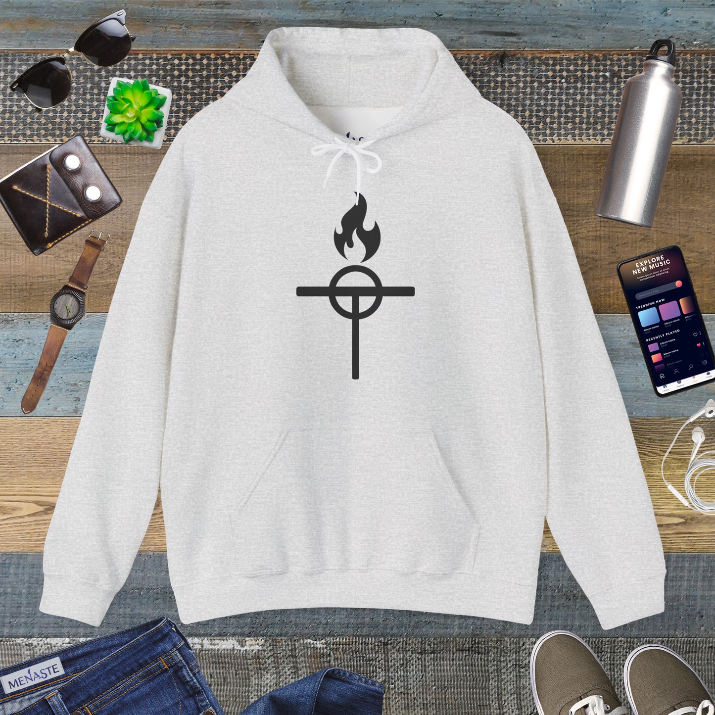 ⚔️ The Warrior Monk Sigil Hoodie - Menaste Monastic Edition