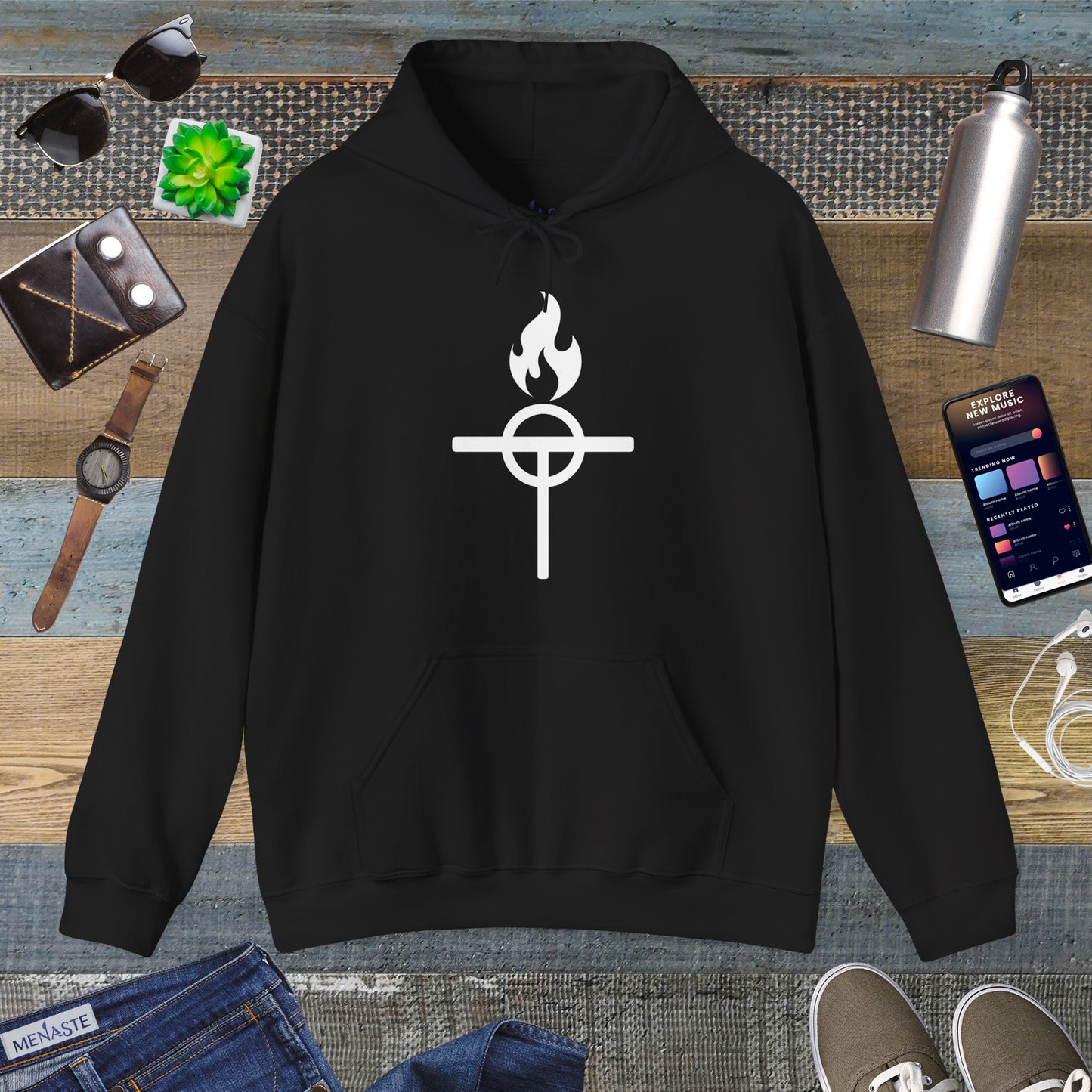 ⚔️ The Warrior Monk Sigil Hoodie - Menaste Monastic Edition