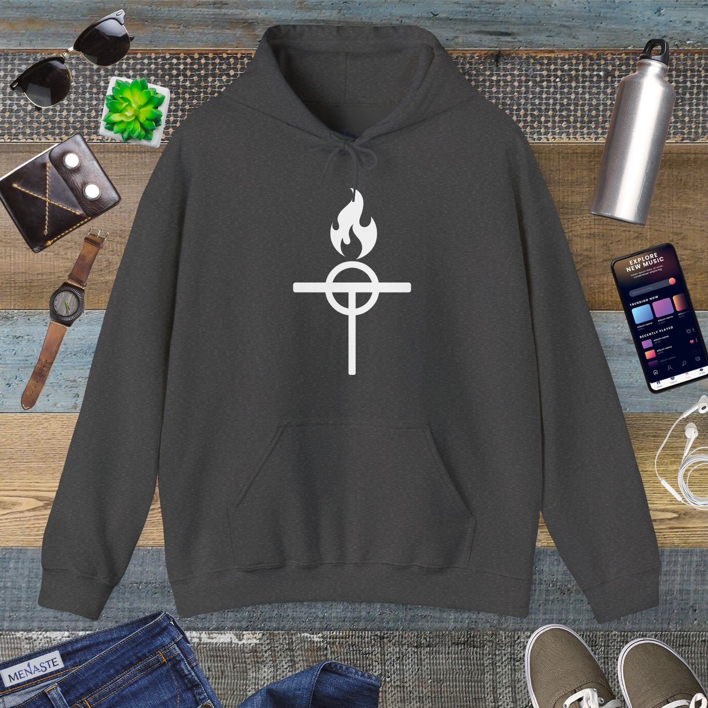 ⚔️ The Warrior Monk Sigil Hoodie - Menaste Monastic Edition