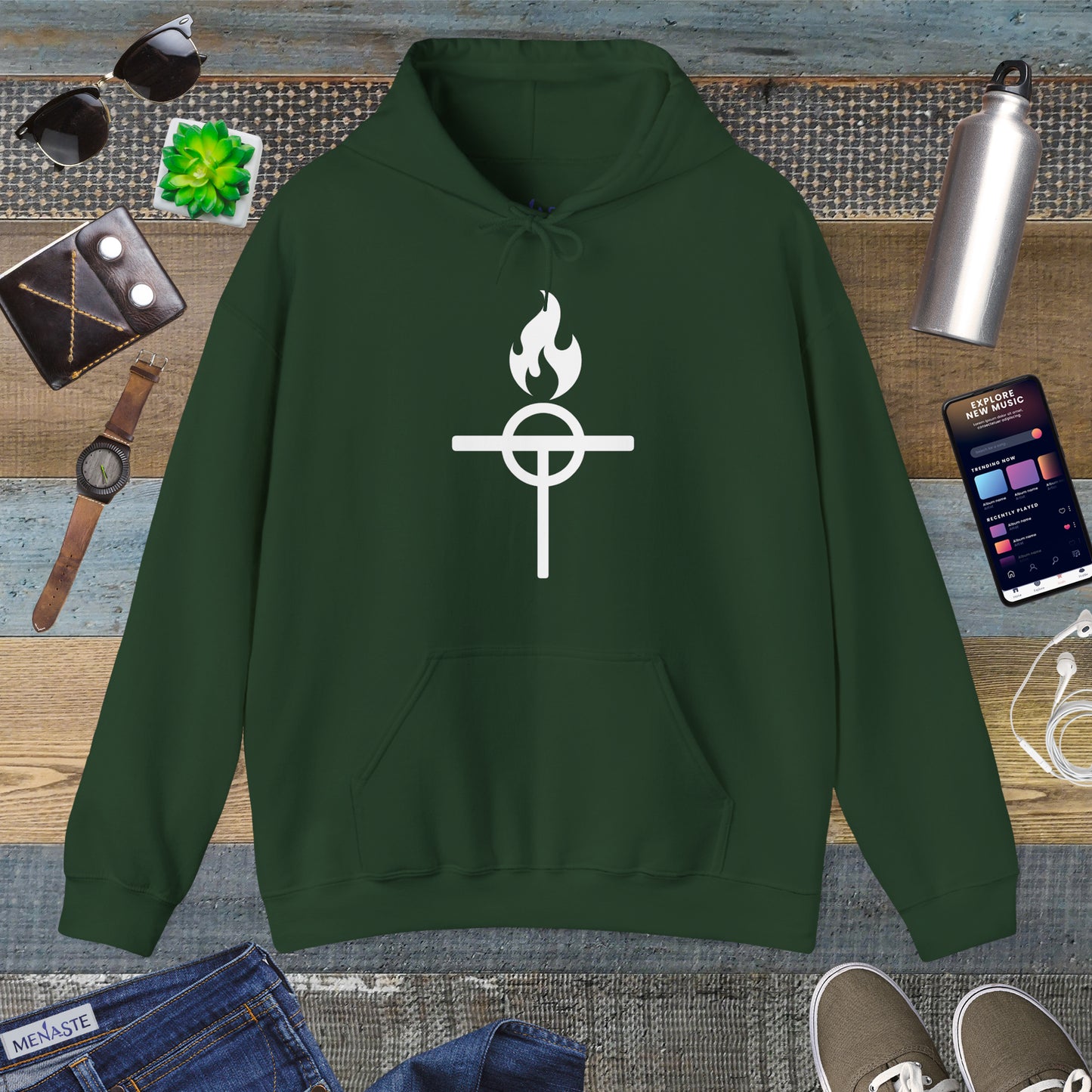 ⚔️ The Warrior Monk Sigil Hoodie - Menaste Monastic Edition