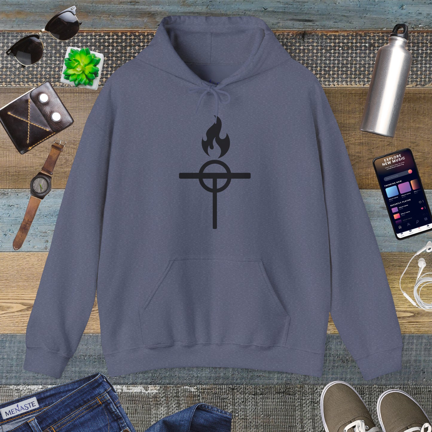 ⚔️ The Warrior Monk Sigil Hoodie - Menaste Monastic Edition