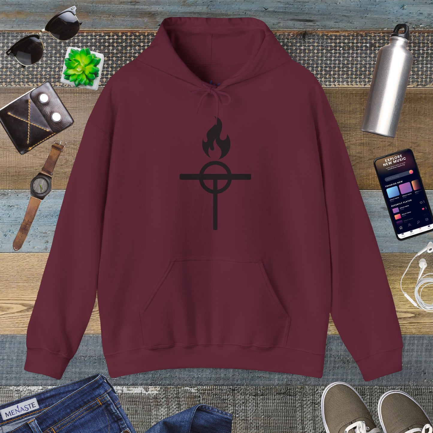 ⚔️ The Warrior Monk Sigil Hoodie - Menaste Monastic Edition