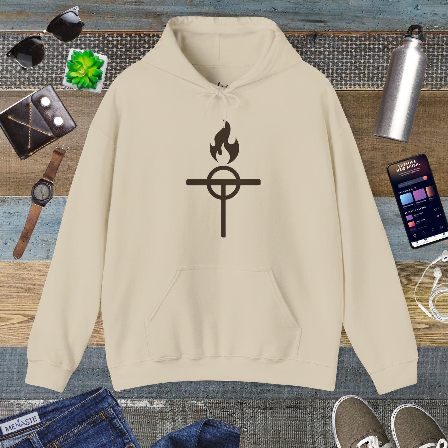 ⚔️ The Warrior Monk Sigil Hoodie - Menaste Monastic Edition