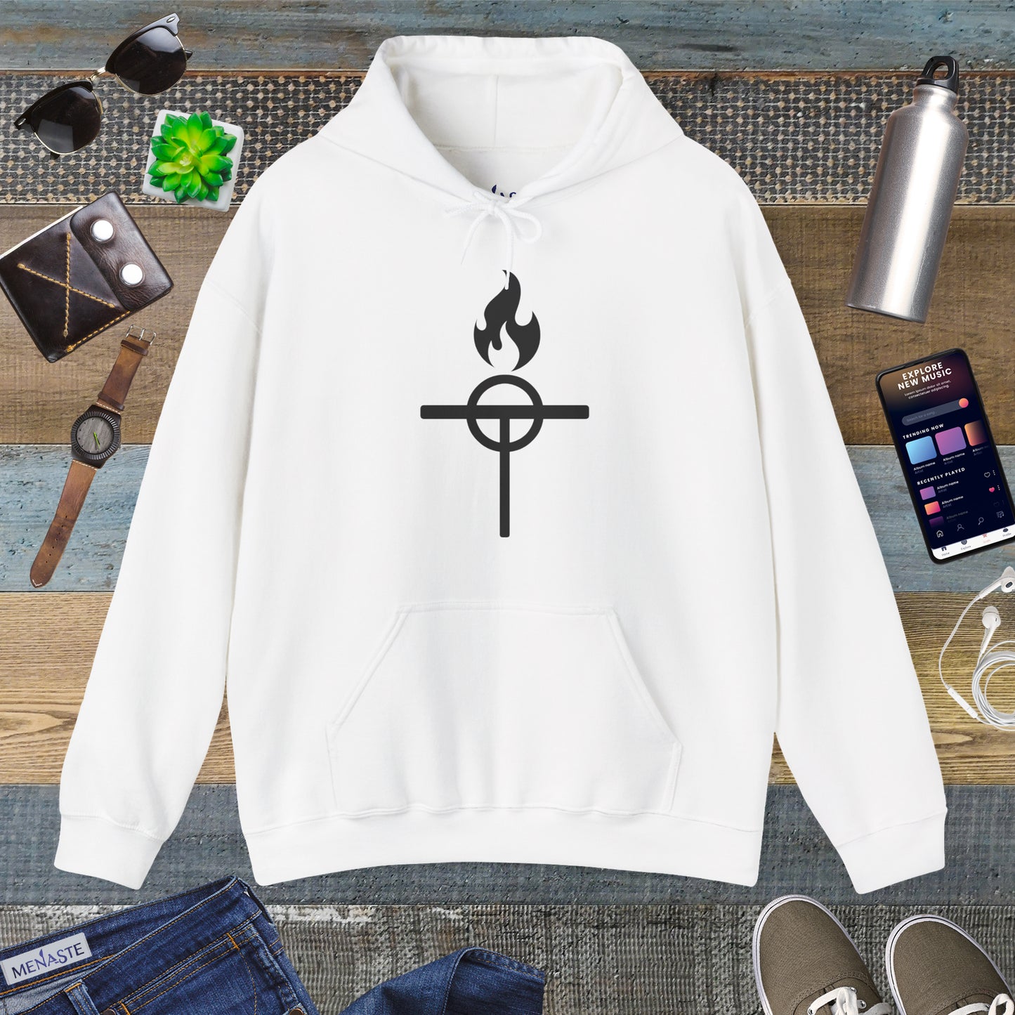 ⚔️ The Warrior Monk Sigil Hoodie - Menaste Monastic Edition