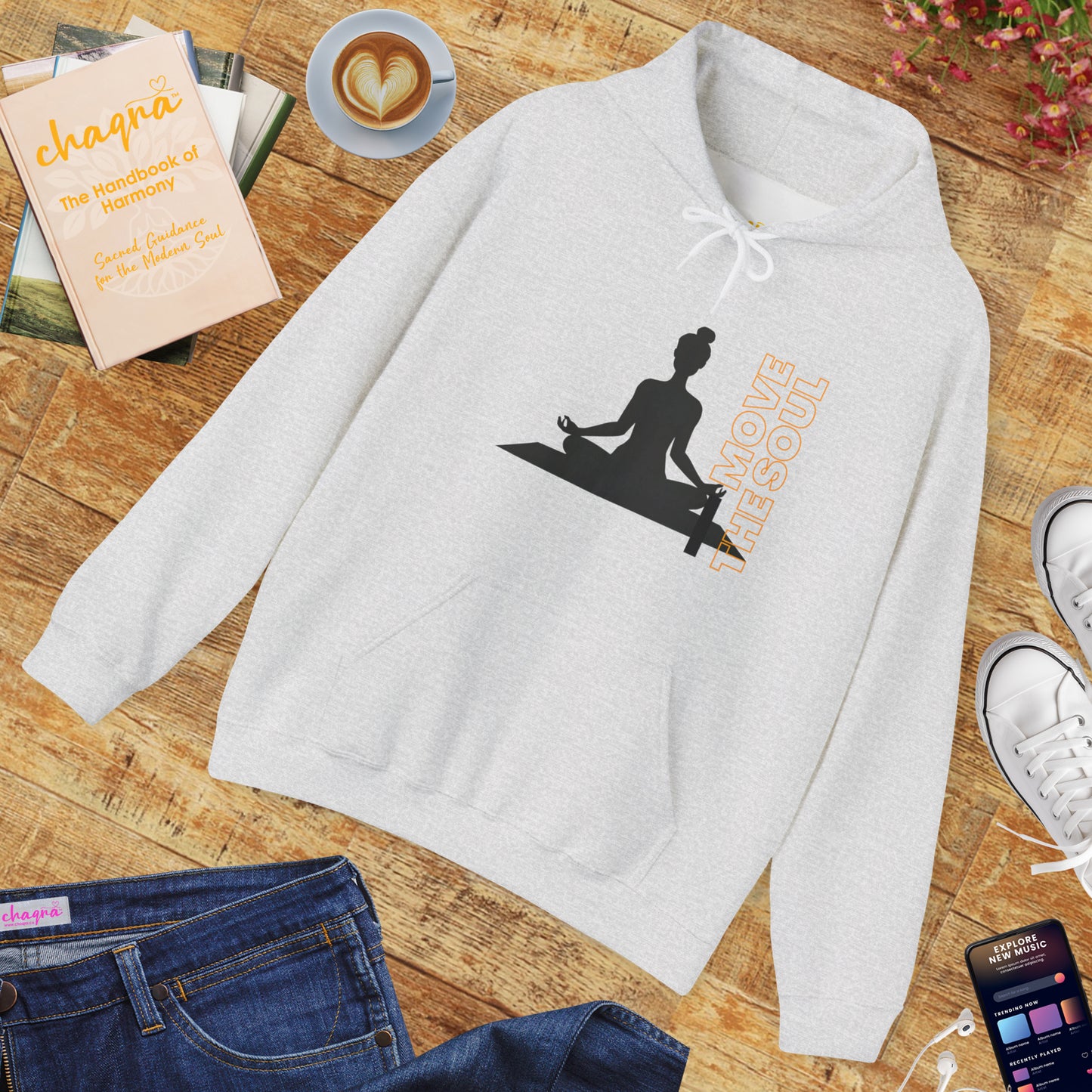 🧘🏾‍♀️Move the Soul Hoodie — Rooted Stillness, Radiant Flow✨🌿