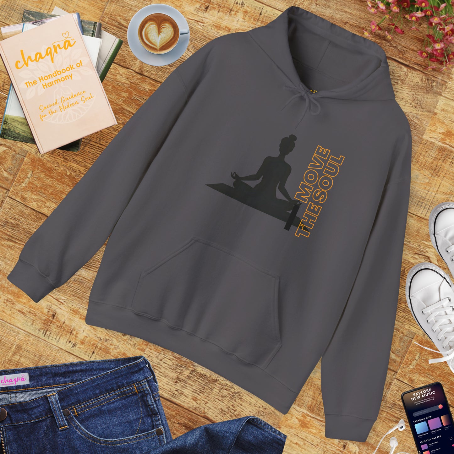 🧘🏾‍♀️Move the Soul Hoodie — Rooted Stillness, Radiant Flow✨🌿