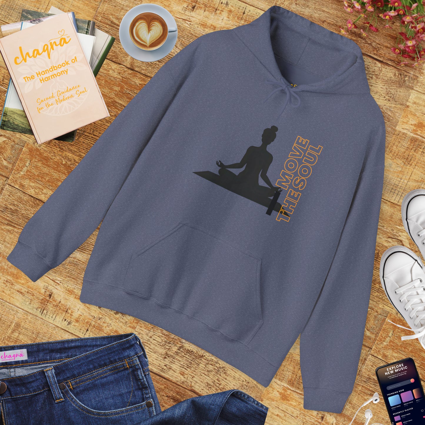 🧘🏾‍♀️Move the Soul Hoodie — Rooted Stillness, Radiant Flow✨🌿