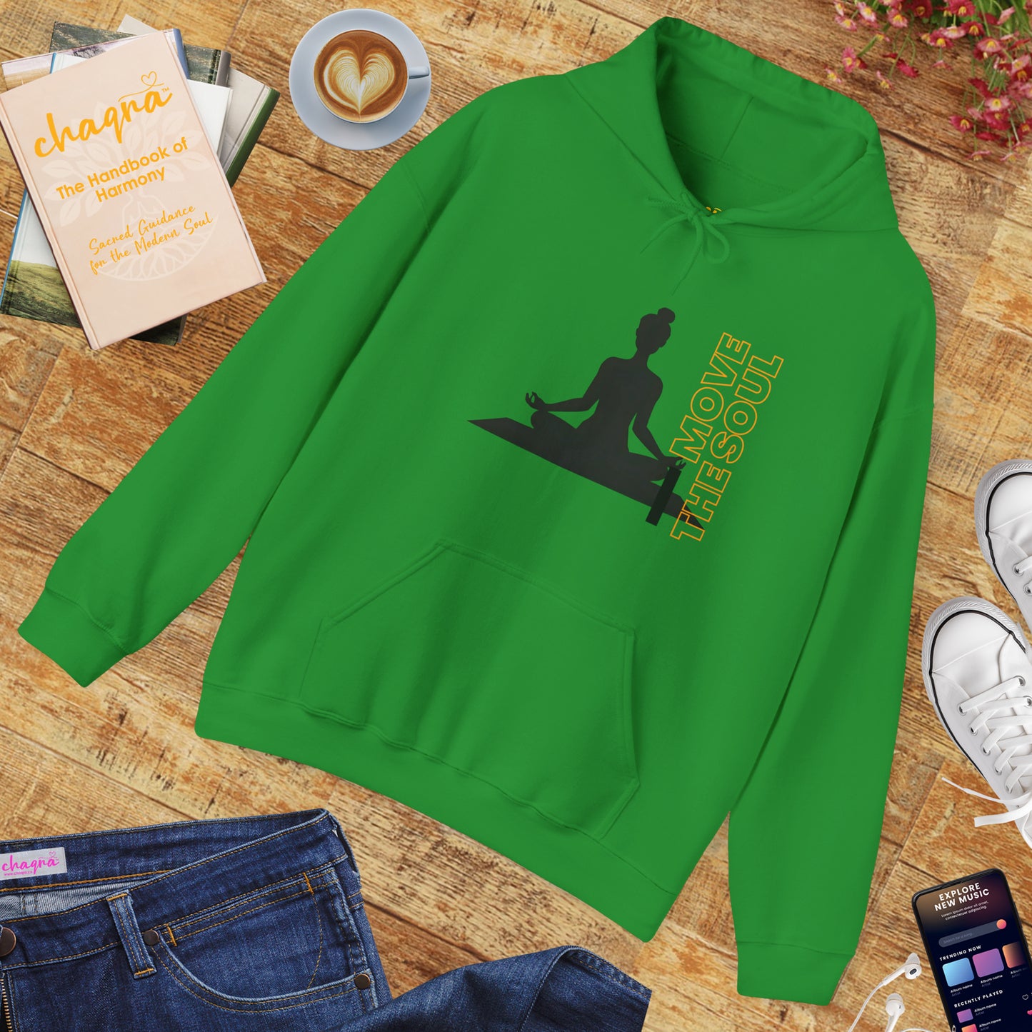 🧘🏾‍♀️Move the Soul Hoodie — Rooted Stillness, Radiant Flow✨🌿