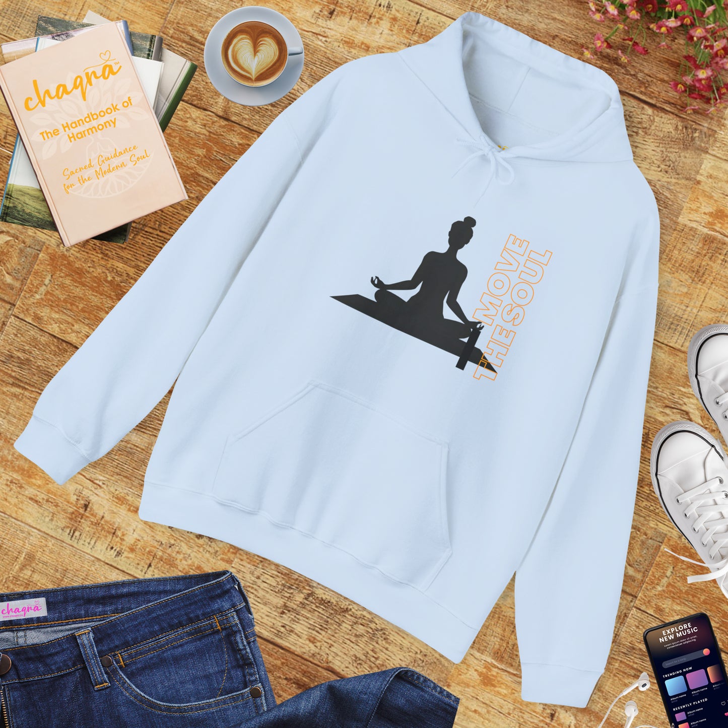 🧘🏾‍♀️Move the Soul Hoodie — Rooted Stillness, Radiant Flow✨🌿