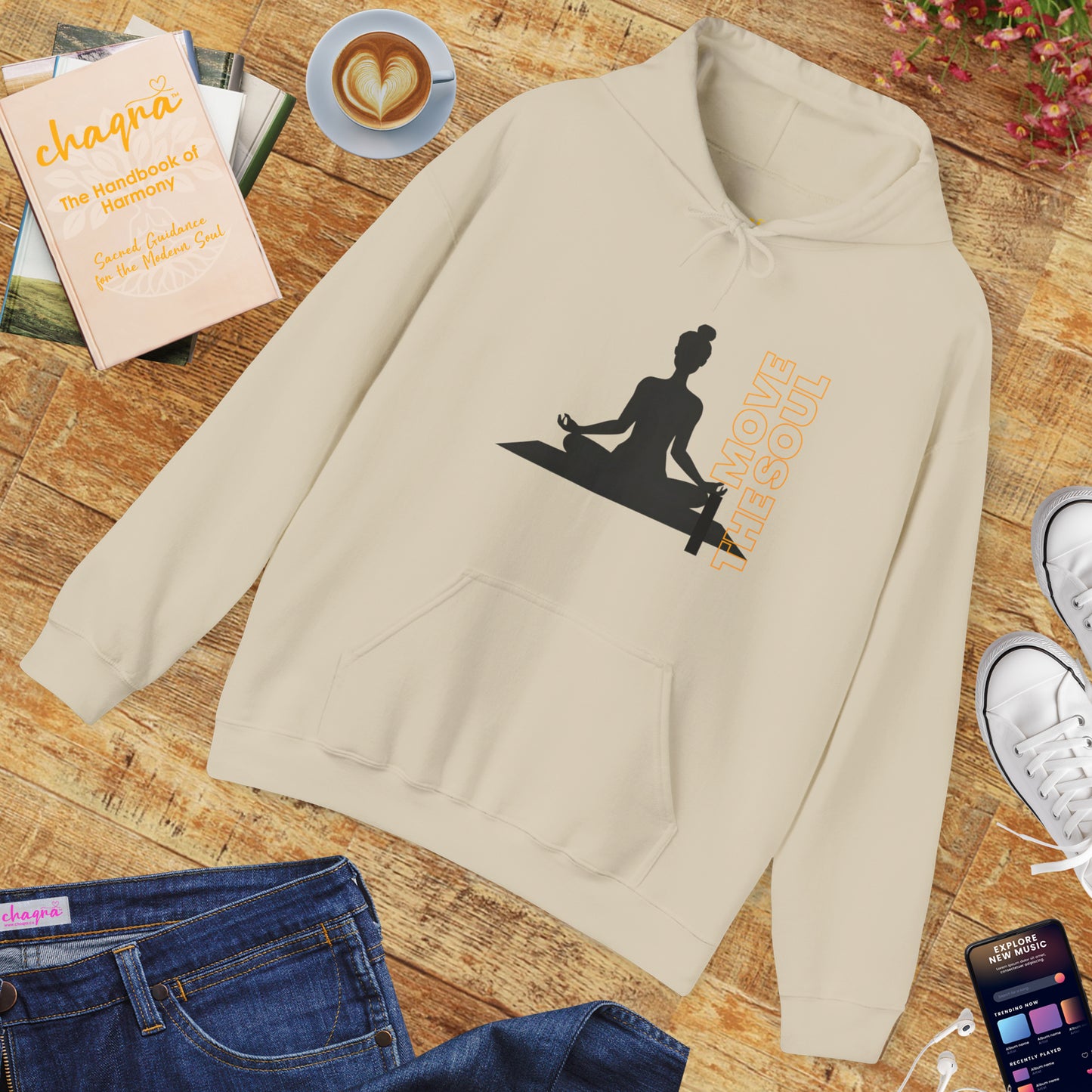 🧘🏾‍♀️Move the Soul Hoodie — Rooted Stillness, Radiant Flow✨🌿