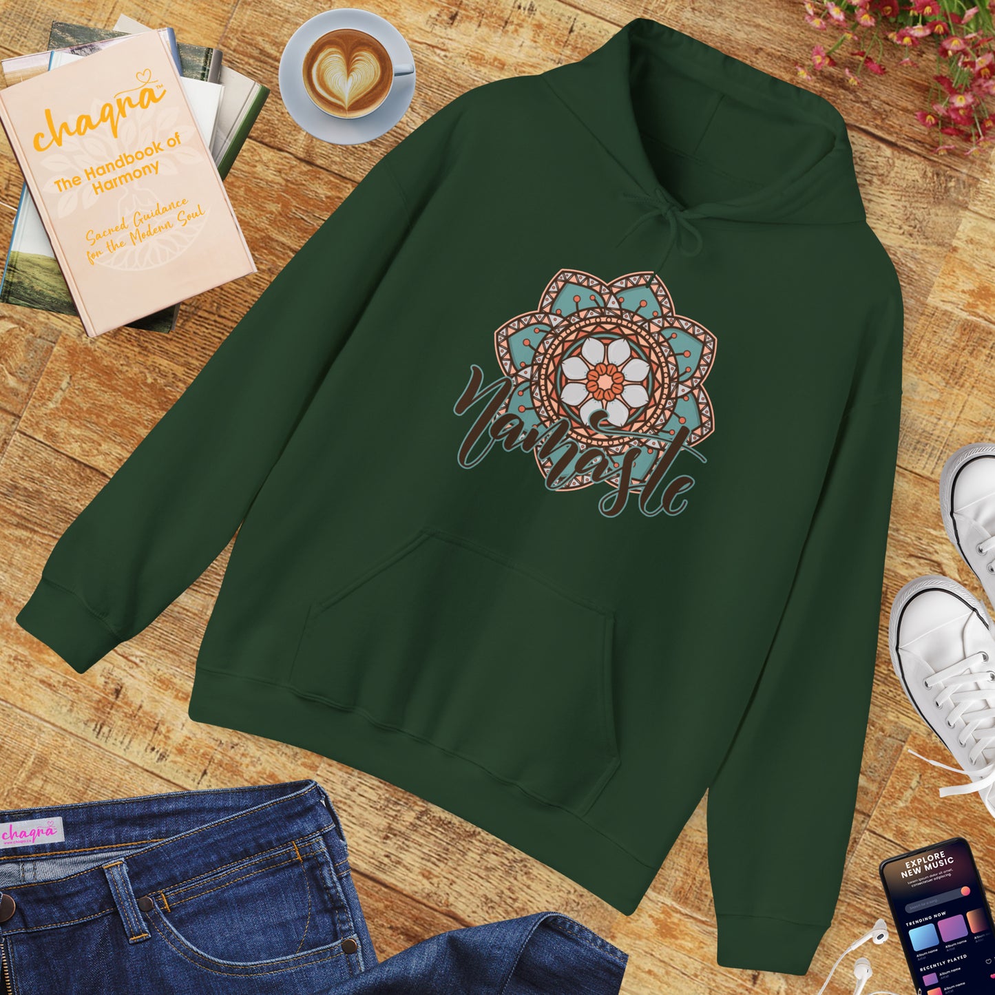 Namaste Hoodie – Wearable Calm & Inner Light🌸🕊️