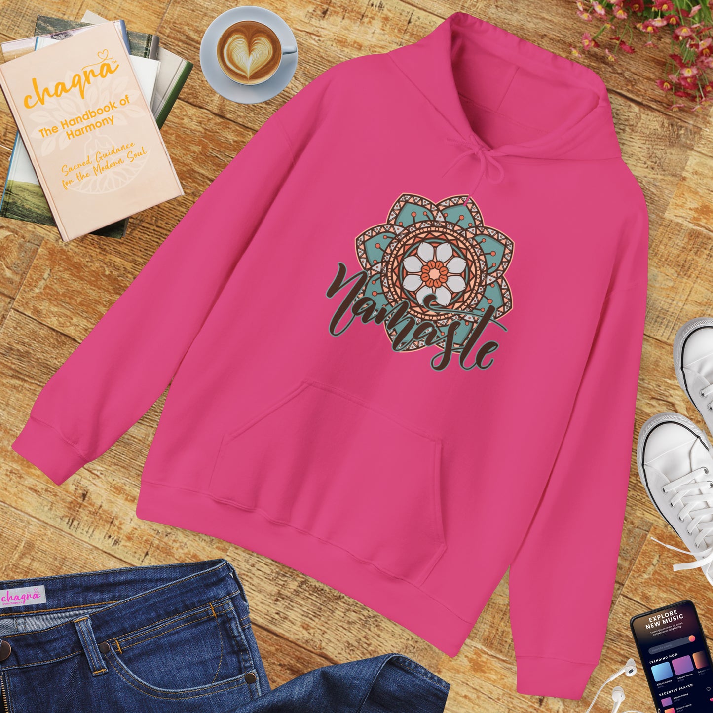 Namaste Hoodie – Wearable Calm & Inner Light🌸🕊️