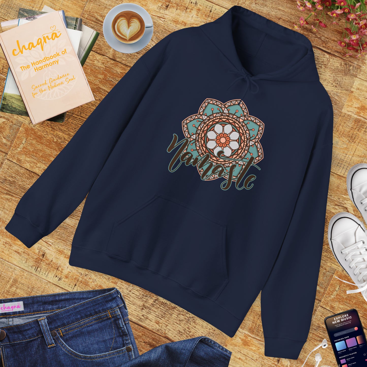 Namaste Hoodie – Wearable Calm & Inner Light🌸🕊️