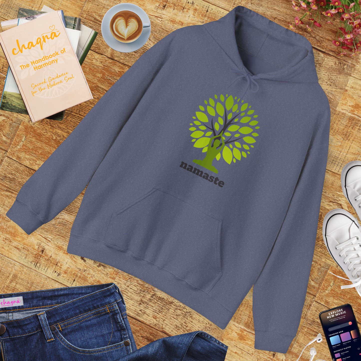 Namaste Roots Hoodie – Grounded in Spirit, Rooted in Earth🌳🙏✨