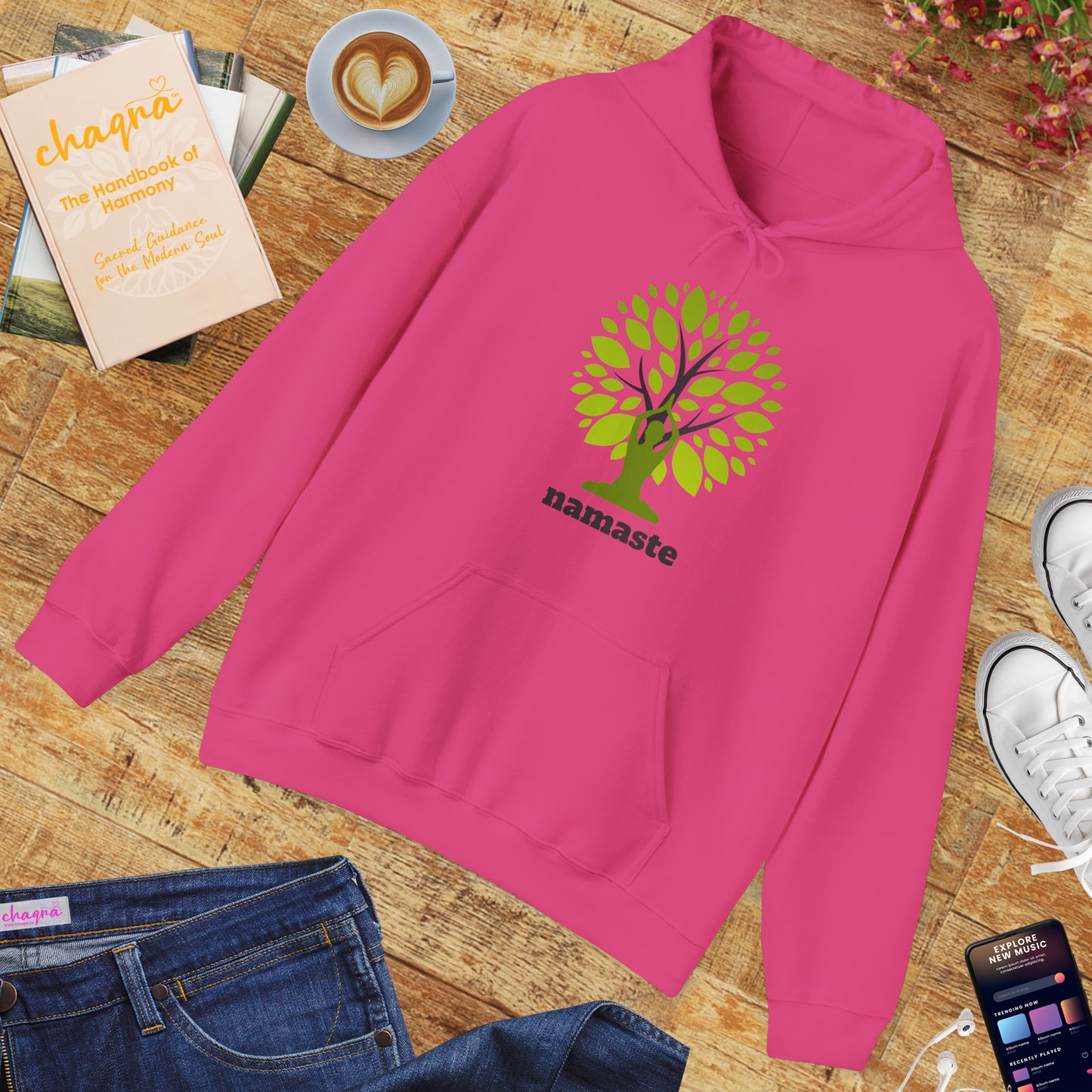Namaste Roots Hoodie – Grounded in Spirit, Rooted in Earth🌳🙏✨