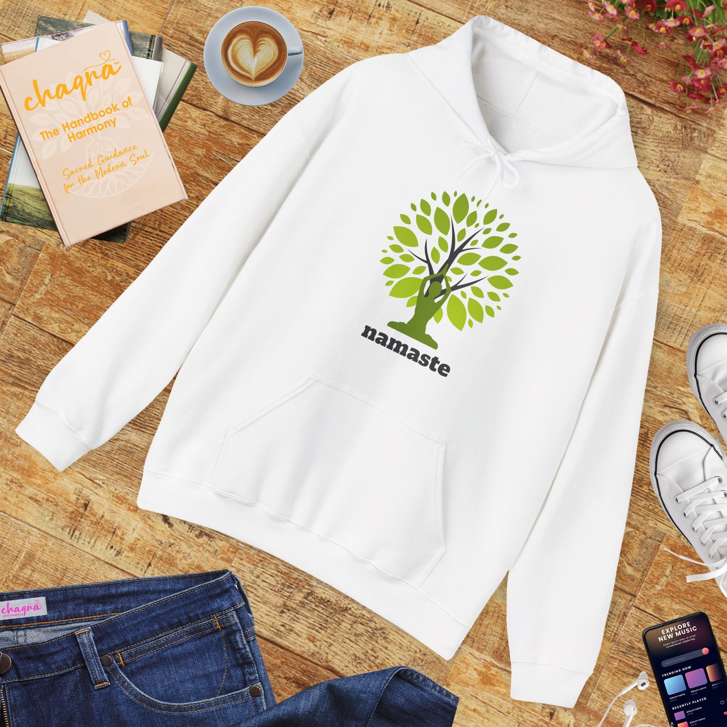 Namaste Roots Hoodie – Grounded in Spirit, Rooted in Earth🌳🙏✨