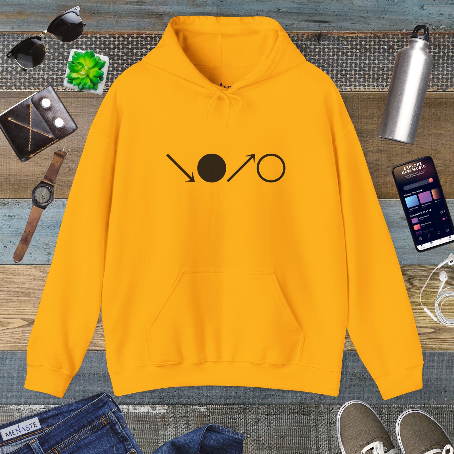 ↘•↗○ "The Breath Cycle" Hoodie by Menaste