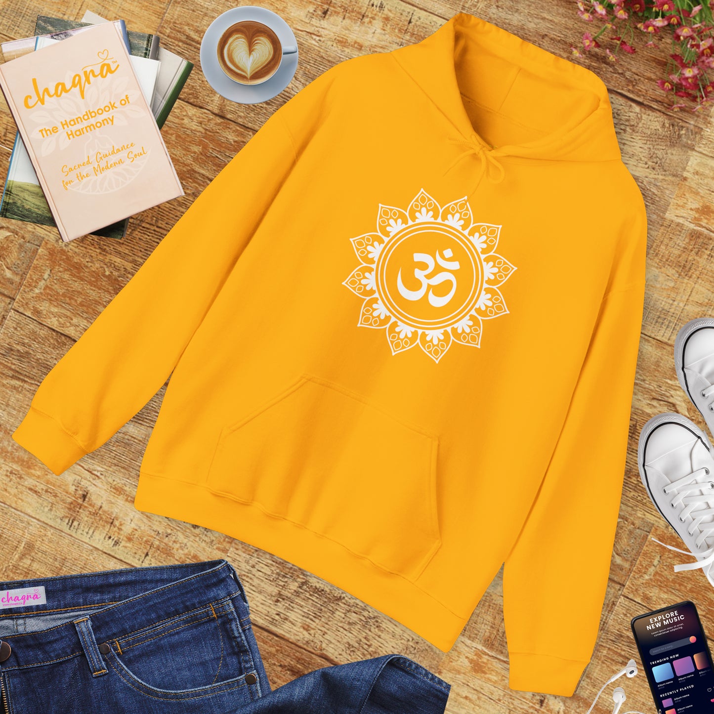 🕉️Tranquil Om Mandala Hoodie🌿✨