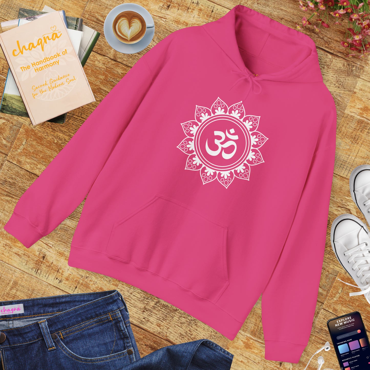🕉️Tranquil Om Mandala Hoodie🌿✨