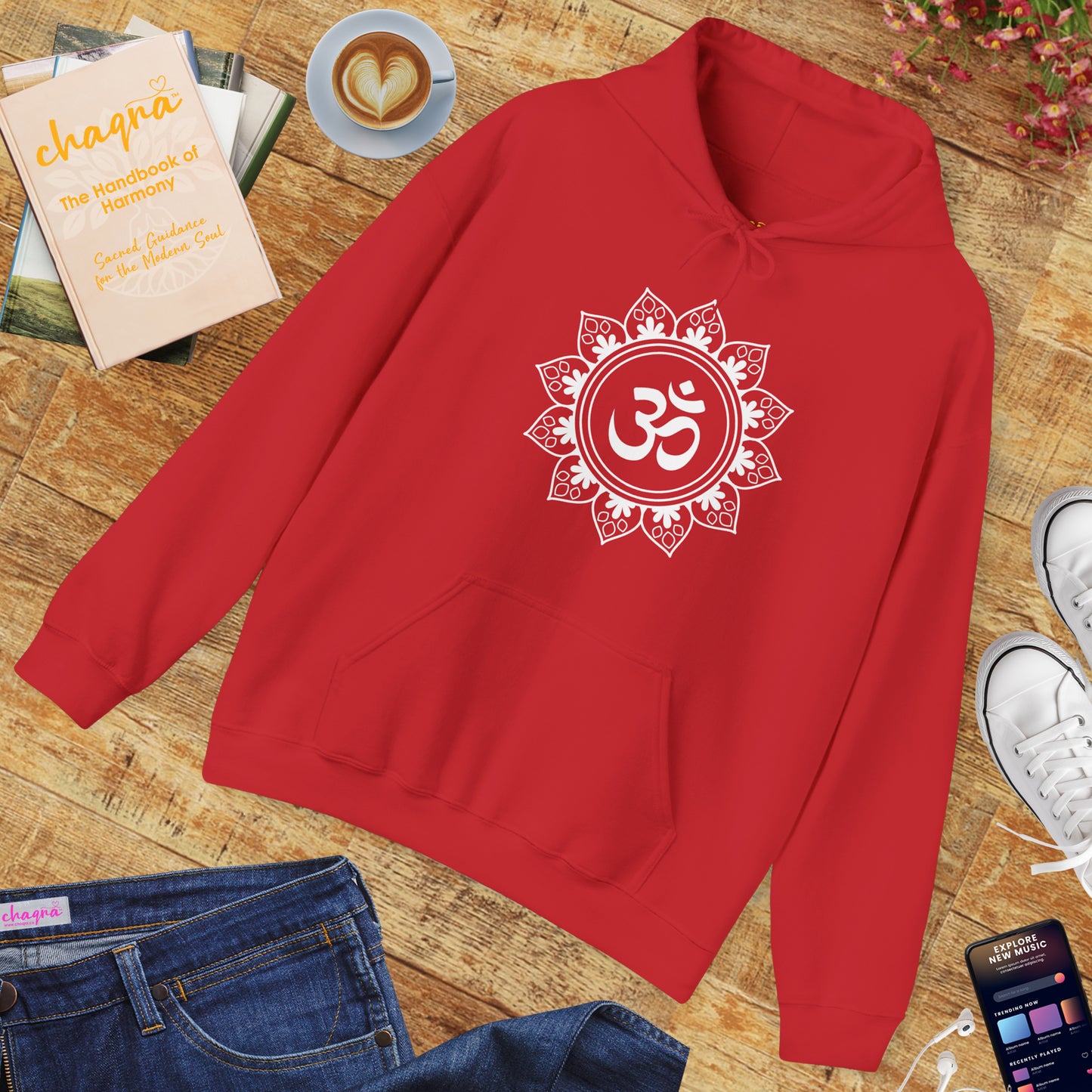🕉️Tranquil Om Mandala Hoodie🌿✨