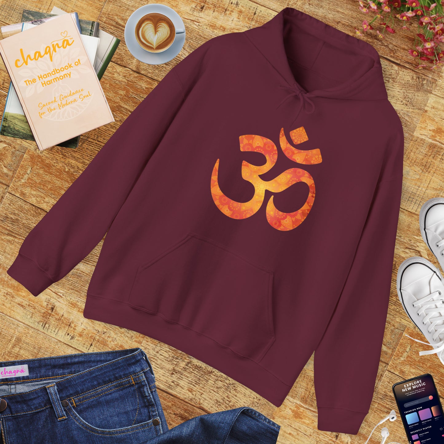 🕉️Sacred Om Mandala Hoodie – A Wearable Mantra of Peace & Power🔥