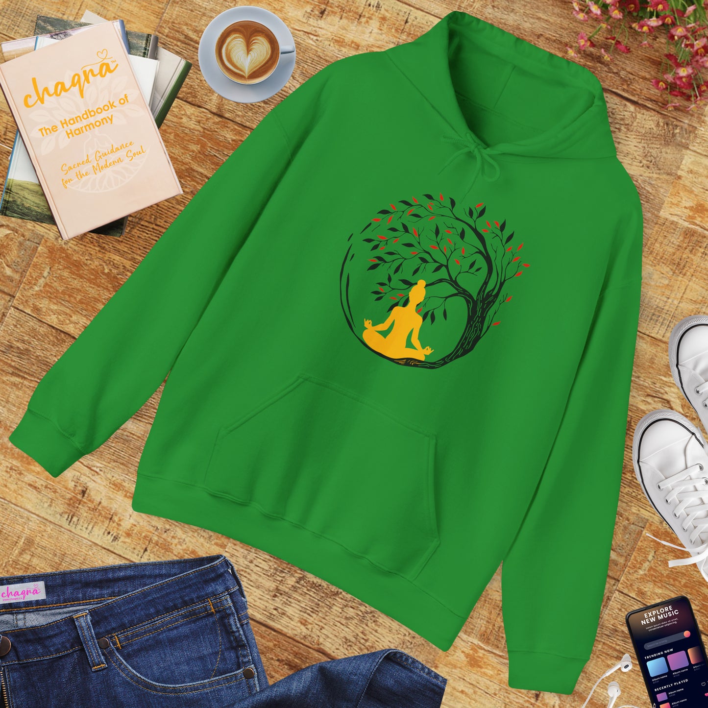 🌳Sacred Roots Hoodie – Grounding, Growth & Inner Stillness🌙✨🕊️
