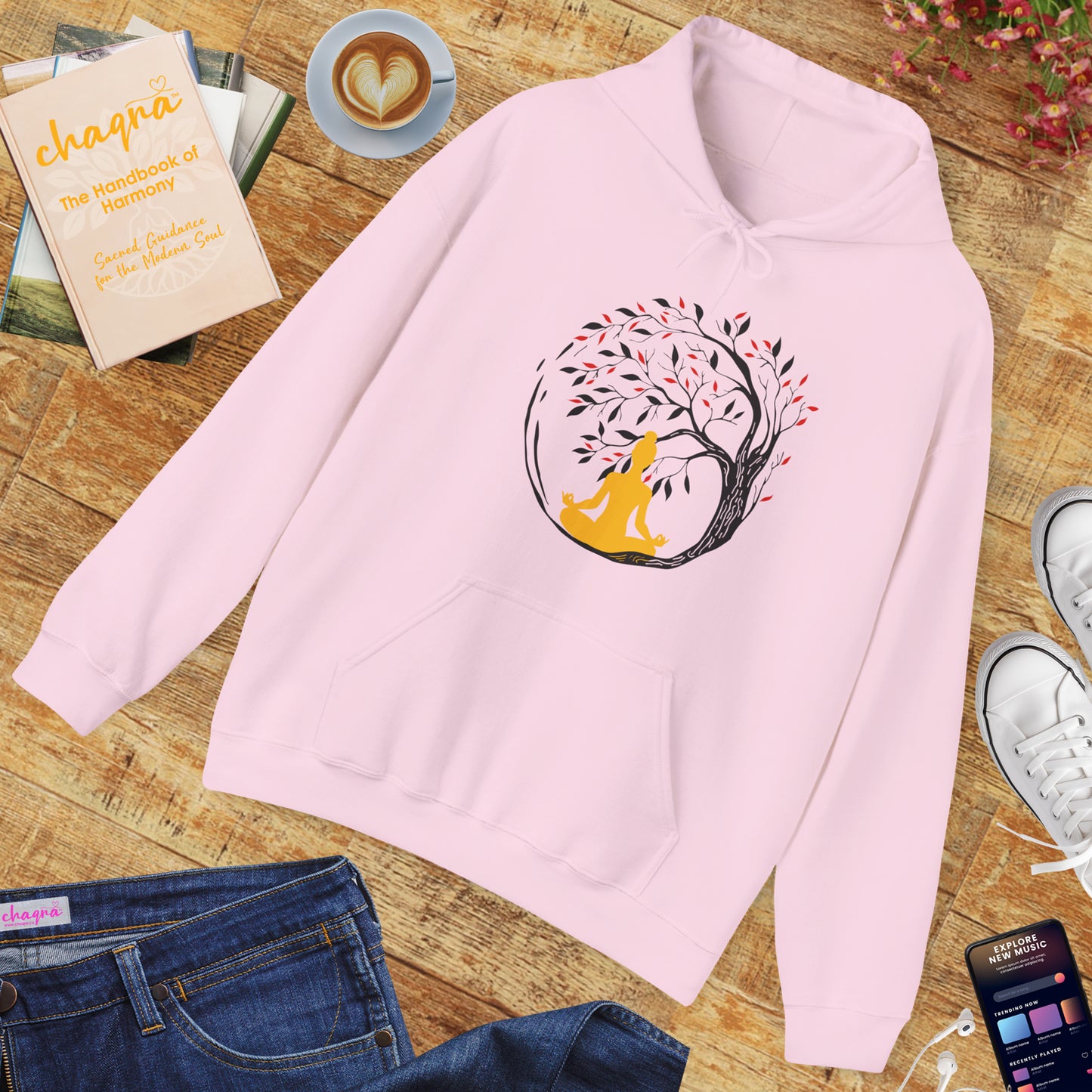 🌳Sacred Roots Hoodie – Grounding, Growth & Inner Stillness🌙✨🕊️