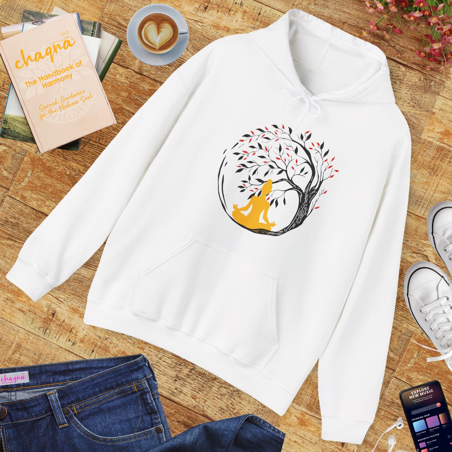 🌳Sacred Roots Hoodie – Grounding, Growth & Inner Stillness🌙✨🕊️