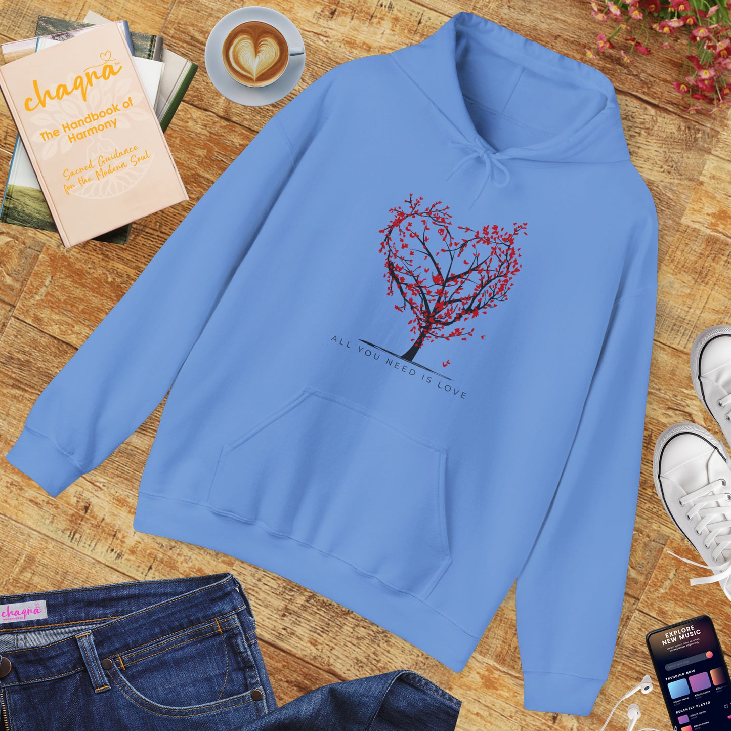 ❤️All You Need Is Love Hoodie – Heartfelt Comfort for Soulful Living🌳