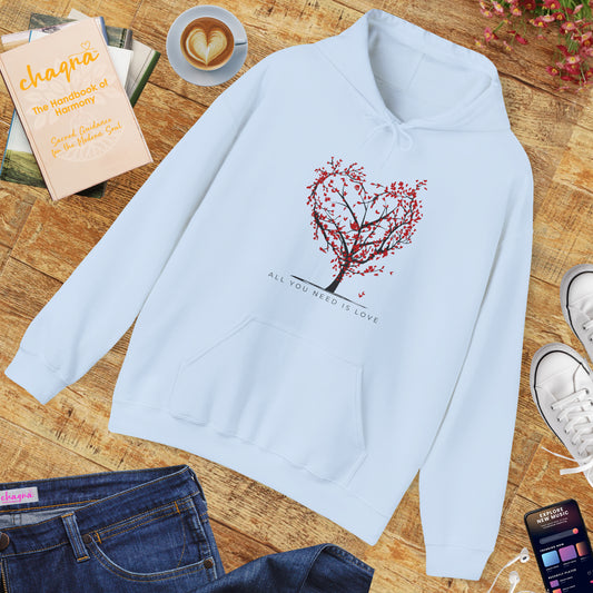 ❤️All You Need Is Love Hoodie – Heartfelt Comfort for Soulful Living🌳