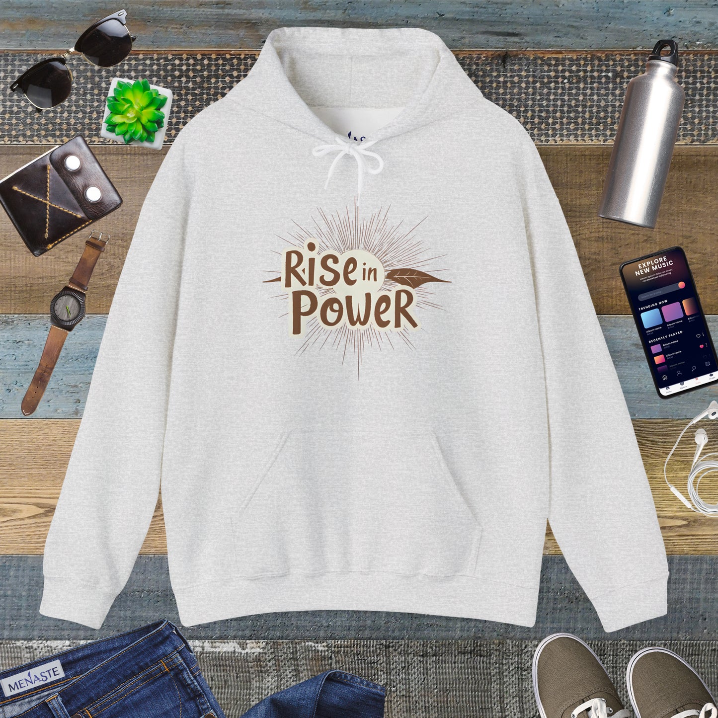 🔥 RISE IN POWER — Menaste Hoodie
