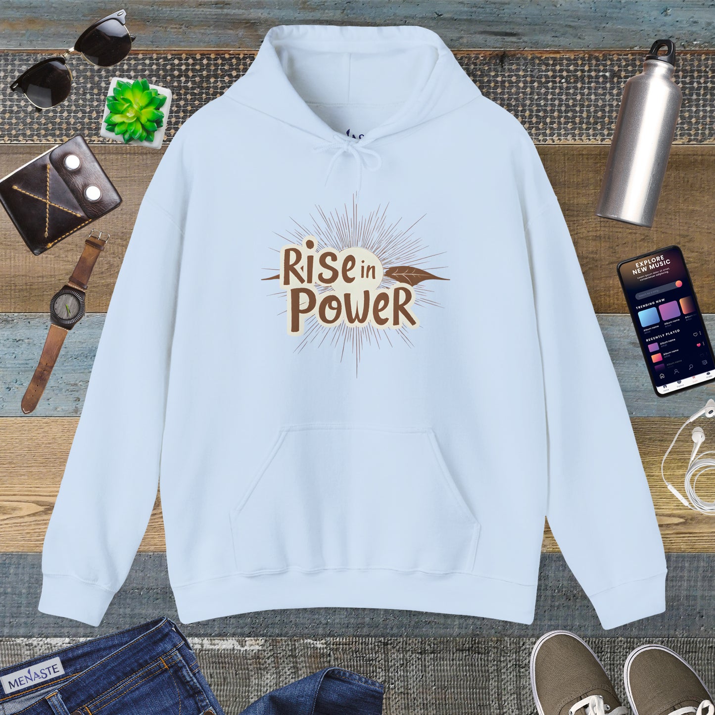 🔥 RISE IN POWER — Menaste Hoodie