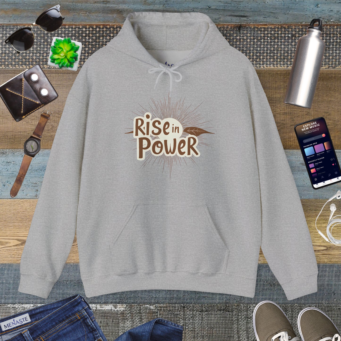 🔥 RISE IN POWER — Menaste Hoodie