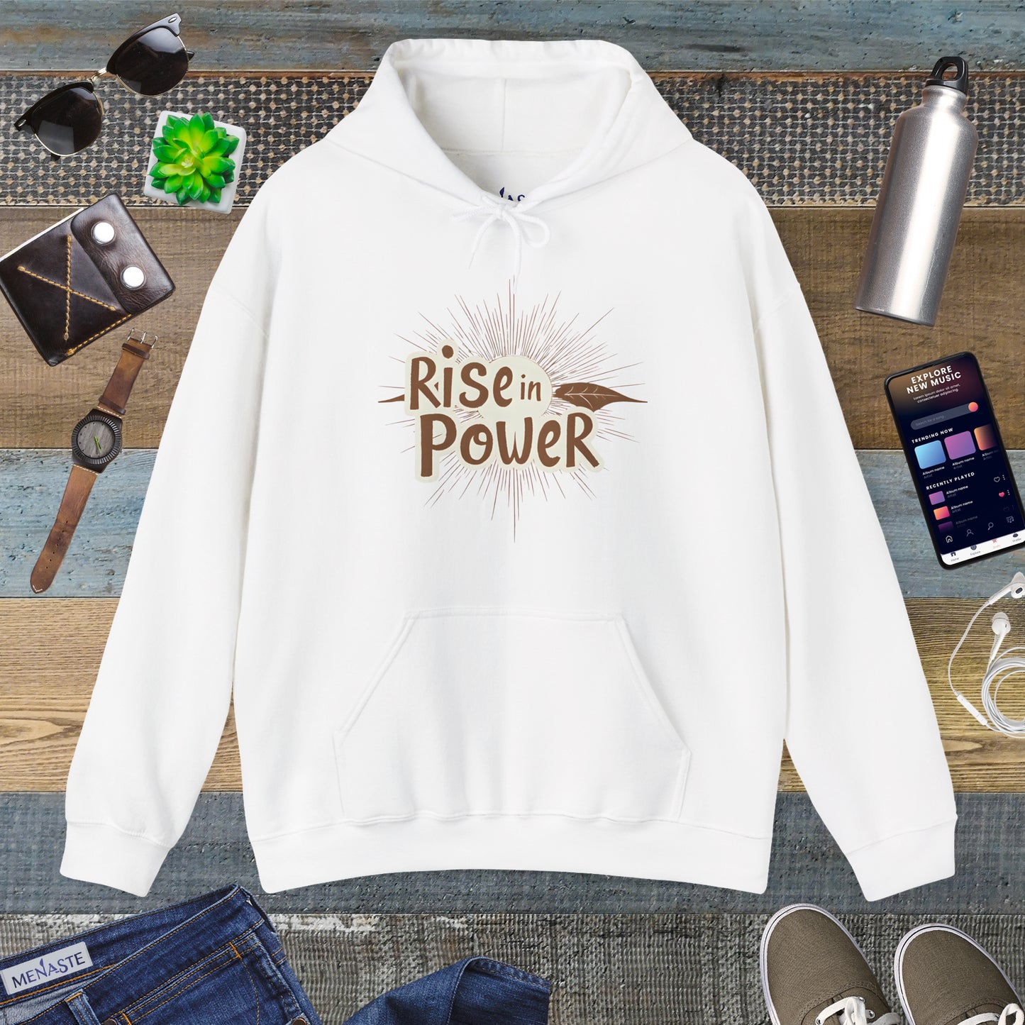🔥 RISE IN POWER — Menaste Hoodie