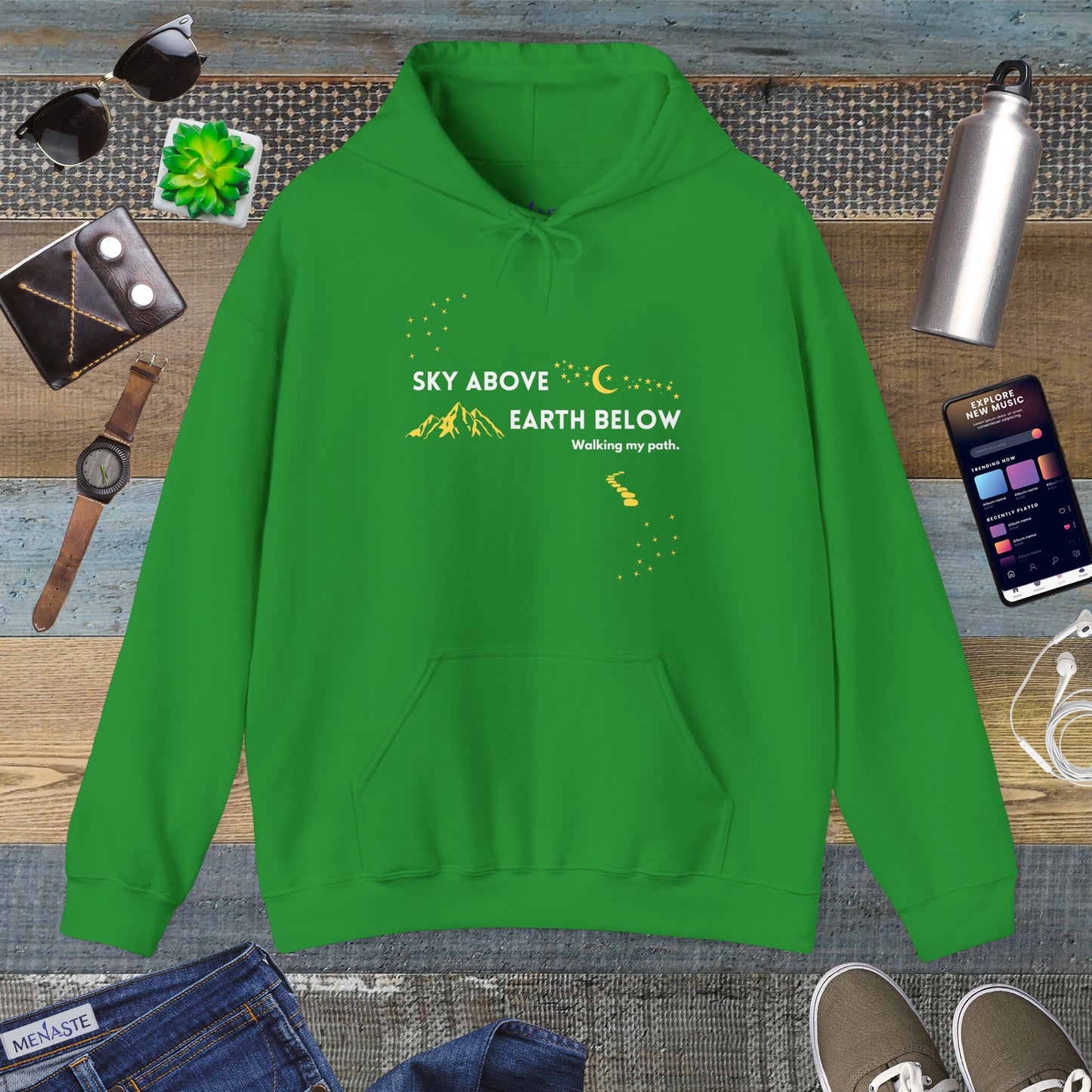 🌌 Menaste "Sky Above, Earth Below" Hoodie