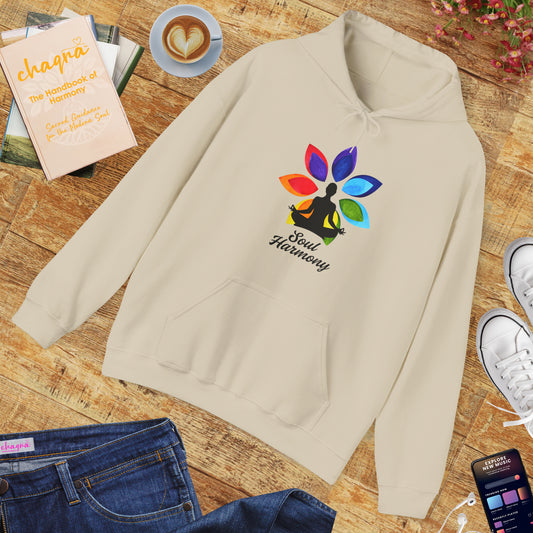 🌸Soul Harmony Hoodie – Meditative Lotus Chakra Alignment🧘‍♀️🌈✨