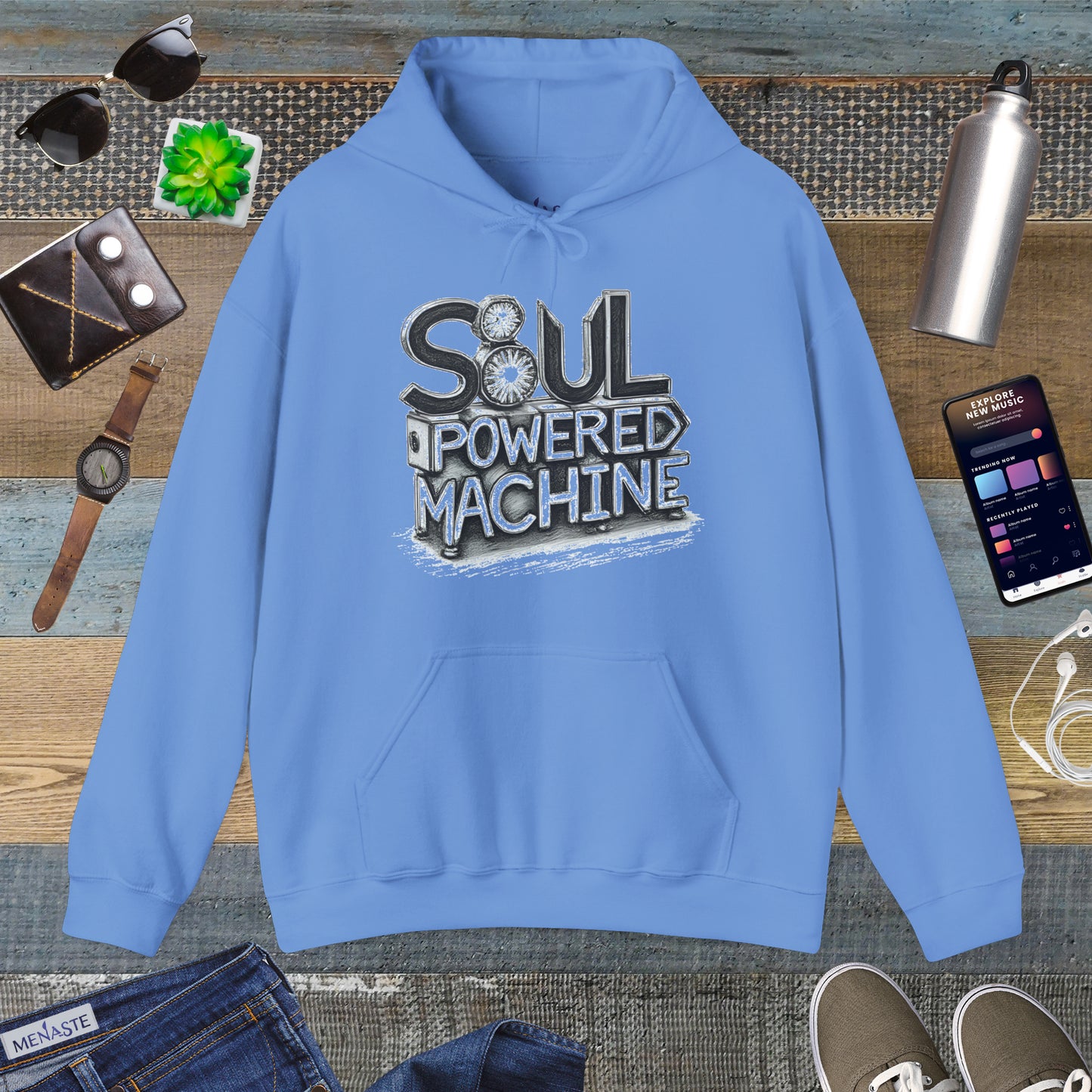 ⚙️ Menaste “Soul Powered Machine” Hoodie