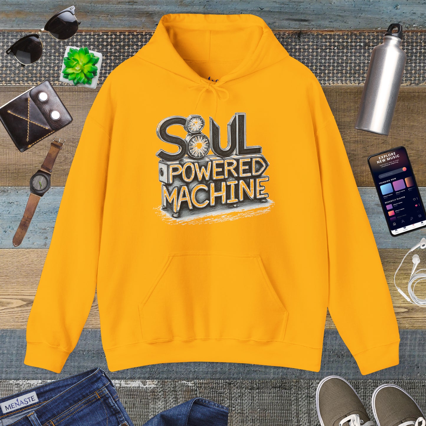 ⚙️ Menaste “Soul Powered Machine” Hoodie