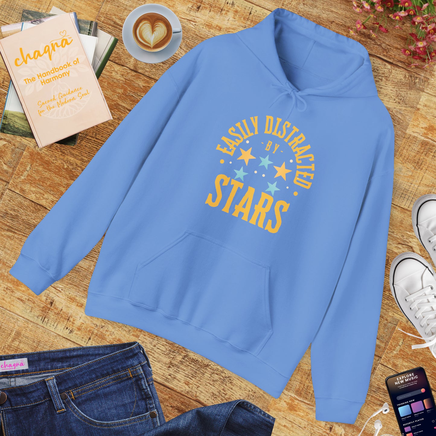 🌠“Easily Distracted by Stars” Cosmic Daydreamer Hoodie✨🌌