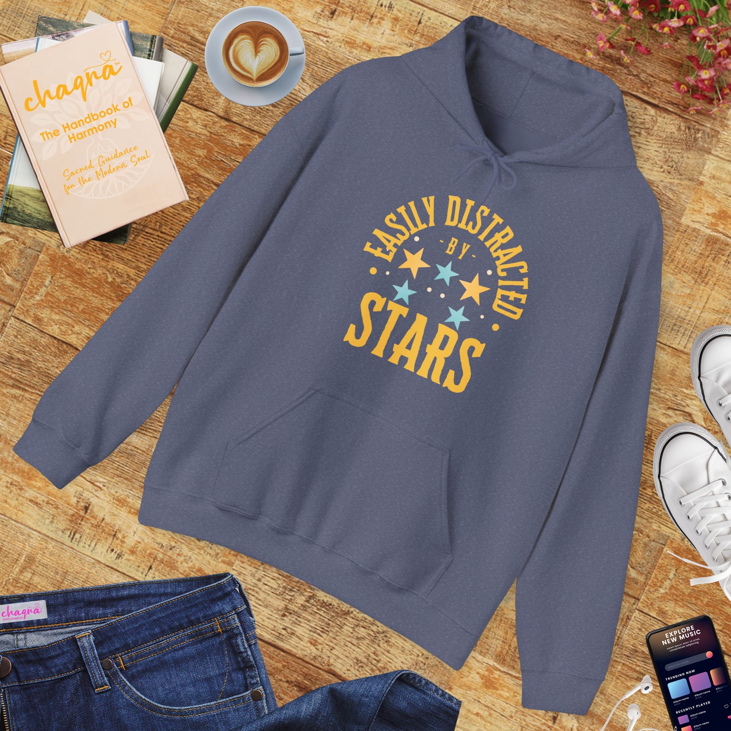🌠“Easily Distracted by Stars” Cosmic Daydreamer Hoodie✨🌌